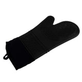 Maxbell Maxbell Heat Resistant Silicone Oven Glove Pot Holder Grilling Cooking Baking Black