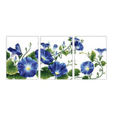 Maxbell Blue Flowers Stamped Cross Stitch Kits Dimensions Embroidery for Adults Beginners 11CT - Aladdin Shoppers