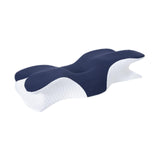 Maxbell Cervical Neck Pillow Ergonomic Cervical Pillow Beds Pillow Memory Foam Pillow blue