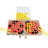 Ladybug Counting Beads Toy Bead Clipping Toy for Kindergarten Home Preschool