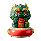 Maxbell Chinese Kirin Statue Ornament Miniature Figurine for Tabletop Desktop Office Luck with Base