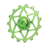 Maxbell 13/15T Ceramic Bearing Jockey Pulley Wheel Bike Rear Derailleur Green 13T - Aladdin Shoppers