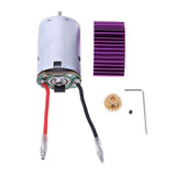 Maxbell Maxbell For Wltoys 12428 12423 1/12 RC Car 540 Motor 17T Motor Gear Radiator 12428-0121+0088+XY12017 Motor+Heat Sink+Gear