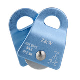 Maxbell 20KN Aluminium General Purpose Small Pulley for Climbing Rope 12mm Blue
