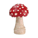 Maxbell 3x Mushroom Figure Yard Decoration Miniature Creative w/ Base for Garden