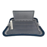 Maxbell Dog Toilet with Removable Column Mesh Grids Dog Litter Box for Condos Kitten Blue