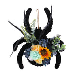 Maxbell Halloween Wreath Decor Decorative Hanging Ornament for Home Restaurant Porch