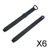 Maxbell 6xReplacement Watch Band Wrist Strap For Misfit Ray Fitness Tracker Black