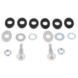Maxbell 2xCar Vehicle Windshield Spray Nozzle On Front Hood Wiper Washer Spray Silver