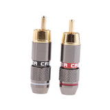 Maxbell 4xRCA Phono Male Plug Solder Connector Adapter Terminal AV