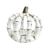 Maxbell Halloween Skeleton Pumpkin Decoration for Living Room Housewarming Fireplace 13.8x13.2x12cm