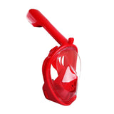 Maxbell Snorkel Mask Full Face Snorkeling Diving Mask Goggles Red S M - Aladdin Shoppers