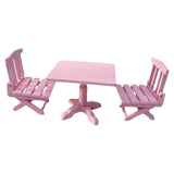 Maxbell 1:12 Miniature Table Chairs Cake Cabinet Doll House Decoration for Garden