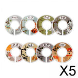 Maxbell 5xToddler Baby Clothing Closet Rack Size Dividers Rings A 8pcs with sizes