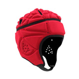 Maxbell Rugby Helmet Protective Gear Breathable Headgear for Sports Baseball Pitcher Red