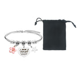 Maxbell Charm Bracelet Stainless Steel Mother's Day Gift for Grandmother Her Grandma Style C