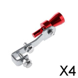 Maxbell 4xMuffler Exhaust Pipe Turbo Sound Whistle Simulator Whistler Red Size S