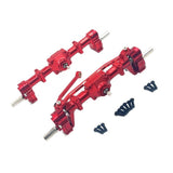 Maxbell 1:16 RC Front Rear Axle Easy to Install DIY Modified Upgrade for C14 C24 Red