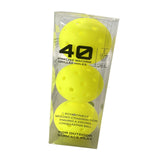Maxbell 3Pcs Pickleball Balls 40 Holes for Outdoor Courts Sanctioned Tournament Play Yellow