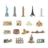 Maxbell Landmark Architecture Models World Buildings Model for Birthday Gift Desktop 17 pieces
