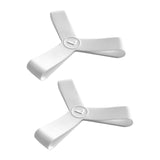 Maxbell Fin Keepers Easy Pull on Elastic Secure for Underwater Swimming Water Sports White L 42 to 45