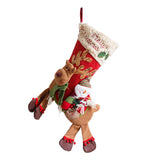 Maxbell Flannel Christmas Stocking for Fireplace Christmas B