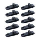 Maxbell 10x Tarp Clips Heavy Duty Boat Canopies Tarps Portable Fasteners Tent Clamps Black