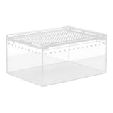 Maxbell Reptile Breeding Box Acrylic Animal Habitat Cage for Turtle Geckos Container 20cmx15cmx10cm