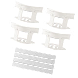 Maxbell 4 Pieces Bed Mattress Sheet Holder with Fixed Strip Accessory Fastening Clip White