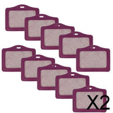 Maxbell 2x10 Pieces Credit Card Bus Pass ID Badge Holder Protector  Purple