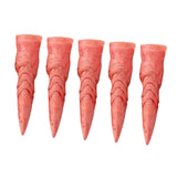 Maxbell 5 Pieces Witch Nails Fake Witch Fingers for Dress up Masquerade Role Playing Bloody