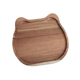Maxbell Wood Serving Platter with Rim Breakfast Tray for Countertop Kitchen Bathroom 20x20x1.5cm