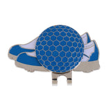 Maxbell Funny Shoe Stainless Steel Golf Hat Clip with Magnetic Ball Marker Blue - Aladdin Shoppers