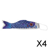 Maxbell 4x55-150cm Various Japanese Windsock Carp Flag Koi Nobori Sailfish 55cm Blue