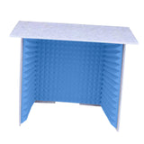 Maxbell Soundproof Booth Studio Sound Recording Foam Panels Desktop Soundproof Cover Gray  Blue