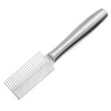 Maxbell Pet Hair Comb Cat Shedding Comb Dog Comb for Long and Short Hair Horse Puppy silver double row