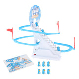Maxbell Penguin Stair Climbing and Slides Toy Race Track Game Set for Boys Girls