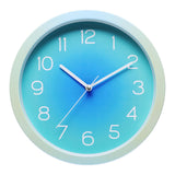 Maxbell Wall Clock Simple Easy Read Hanging Clock for Bedroom Kitchen Dining Room Blue