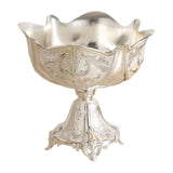 Maxbell Wedding Centerpiece Fruit Plate Fruit Bowl for Arrangement Event Living Room Silver
