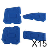 Maxbell 15xCaulking Tool Kit Joint Sealant Silicone Grout Remover Scraper 4PCS A