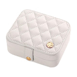 Maxbell Jewelry Box Durable Jewelry Case for Girls for Earrings Bracelets Girlfriend White