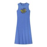 Maxbell Maxbell Women's Long Summer Dress Summer Crewneck Dress for Office Holiday Traveling M