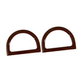 Maxbell 2x2Pcs Women Purse Handles Belt Replacement DIY Handmade for Tote Purse Making brown D shape