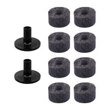 Maxbell 10x Cymbal Replacement Accessories Drum Parts for Practice Concert Grey