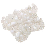 Maxbell Beads for Jewelry Making Kit Glass DIY Jewelry Supplies for Earring Necklace White