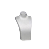 Maxbell Necklace Bust Display Stand Home Organization Shop Necklace Mannequin Holder 8cmx4.5cmx14cm Silver