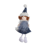 Maxbell Christmas Tree Hanging Ornament Angel Doll Pendant for Celebration Fireplace Blue