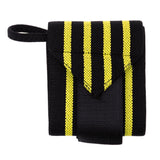 Maxbell Maxbell Elastic Wrist Thumb Brace Grip Support Fitness Strap Wristband Black-Yellow