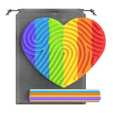 Maxbell Sensory Activity Board Multicolor Portable Sensory Toys for Office Plane Car Heart