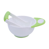 Maxbell Grinding Bowl Rice Practical Cereal Home Sturdy with Ladle Baby Feeding Bowl Green White